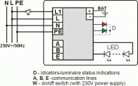 Circuit diagram PROFILIGHT CENTRALTEST